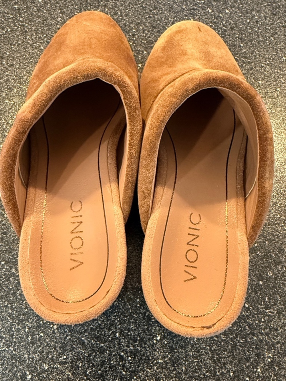 Women’s Vionic Chestnut Suede Slip-On Mule Clogs - size 7 - Picture 2 of 5
